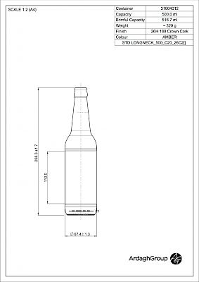Longneck 50 cl, green glass bottle Glass bottles - Bevpak